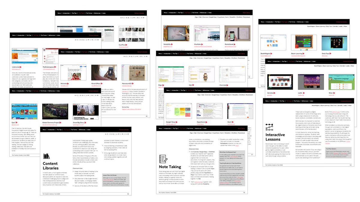 cultofpedagogy's tweet photo. In case you missed it: My 2020 Teacher's Guide to Tech is out, and it's better than ever! Over 90 new tools brings the total to 350+. Tools are grouped into categories, with clear descriptions and links to each tool's website and a video. Come see: https://t.co/KoXJbma099 https://t.co/f5pGgW4UIV
