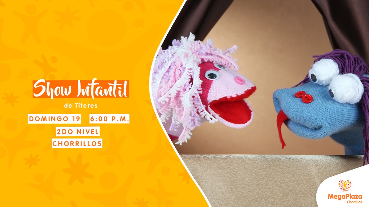 Sé parte de nuestro Show de Titeres, un espectáculo para los más pequeños de casa. 😁🙌

#MegaPlaza #Chorrillos