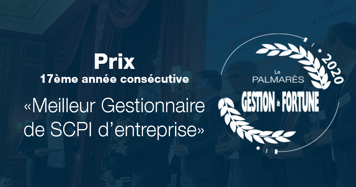 🏆 Pour la 17ème année consécutive, <a href="/sofidy/">Sofidy</a> confirme sa place de “Meilleur Gestionnaire de SCPI d’entreprise”.

Délivré par <a href="/gestionfortune/">Gestion de Fortune</a>, ce prix récompense le savoir-faire de #SOFIDY en gestion de #SCPI, qualité de la gamme, et services aux associés.

bit.ly/2NyBVjk