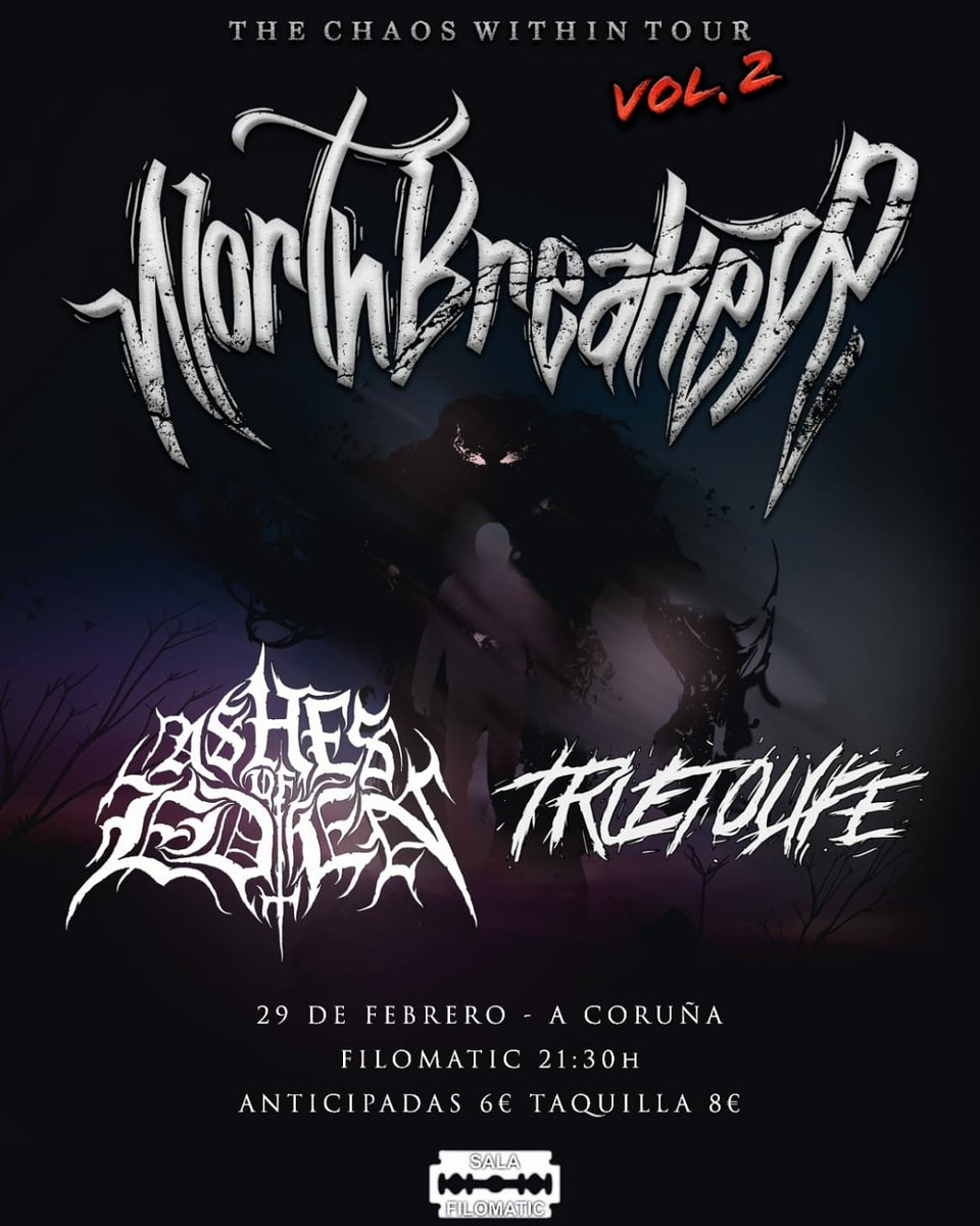 true2lifemc's tweet photo. 🔥NOS VEMOS CORUÑA🔥
29 DE FEBRERO SALA FILOMATIC https://t.co/XrkhwnC3G6