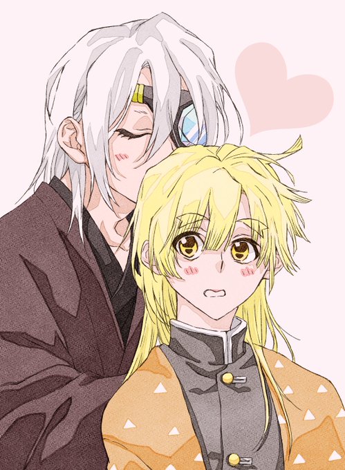 中村みのるさんがTwitterに投稿した我妻善逸(鬼滅の刃)のイラスト。