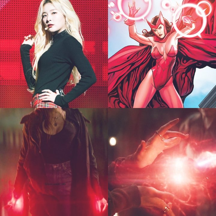 Red Velvet Seulgi as Scarlet Witch 