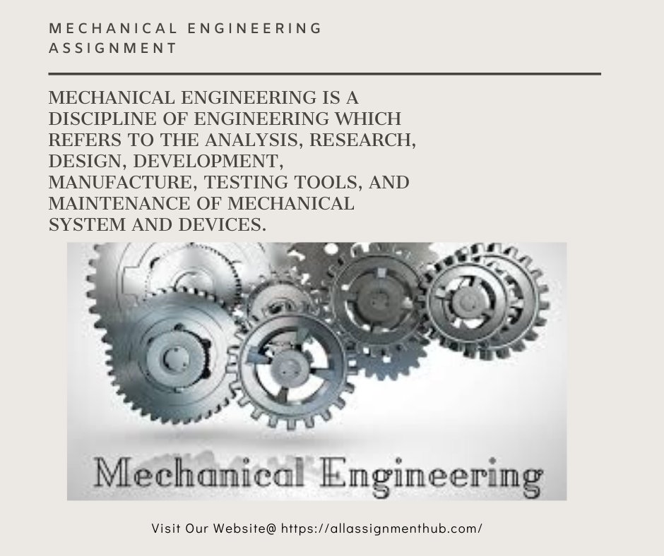 allassignmenth2's tweet image. The top online assignment writing service you have been looking for is here.
Visit Our Website @ allassignmenthub.com
#mechanicalengineering #mechanicalengineeringassignment #writingservice #writing  #writingtips #writingonline #submitassignment