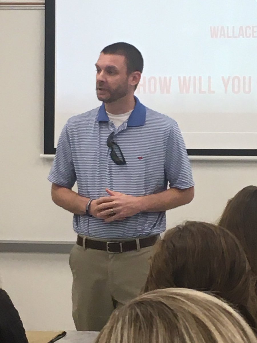 dcylp's tweet photo. Dr. Ryan Spry talked to the students about Leadership. Madison Cox shared with students about Wallace College programs. https://t.co/r2GMe21VCV