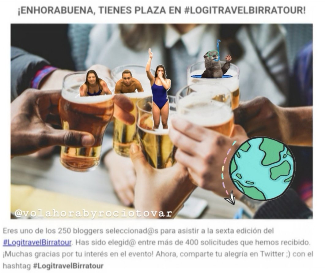 volahora's tweet photo. ¡Hoy estoy contenta no, lo que viene después! 👏 Gracias a @BirratourEsp por haberme seleccionado para asistir al #LogiTravelBirraTour #2020 💃 Nos vemos el jueves con birra en mano gente 🍻 #volahora #FITUR2020 #bloggerdeviajes #blogdeviajes https://t.co/j1xwbXfmSi