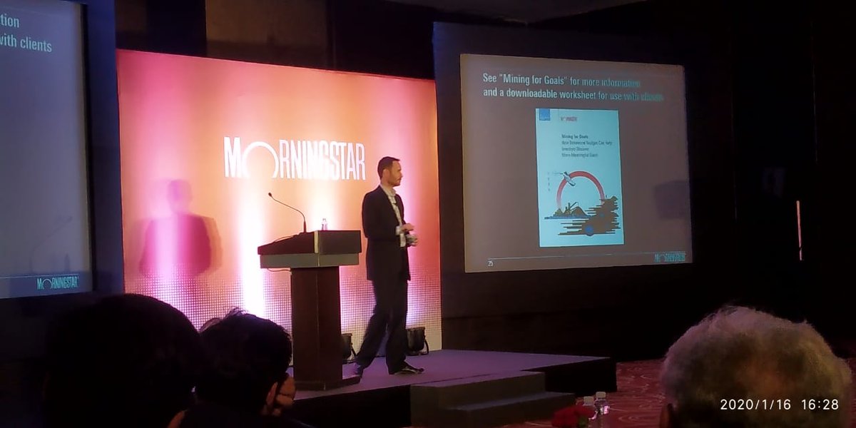 in_morningstar's tweet photo. At the Morningstar Advisor Forum in Mumbai today, @sawendel, Head - Behavioral Science, @MorningstarInc, presented some interesting insights on goal based #investing, determining clients' needs and more.
#MorningstarIndia #AdvisorForum https://t.co/f8YAlCRttn