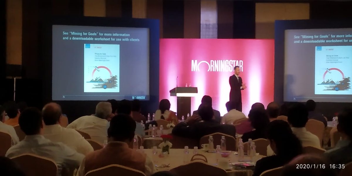 in_morningstar's tweet photo. At the Morningstar Advisor Forum in Mumbai today, @sawendel, Head - Behavioral Science, @MorningstarInc, presented some interesting insights on goal based #investing, determining clients' needs and more.
#MorningstarIndia #AdvisorForum https://t.co/f8YAlCRttn