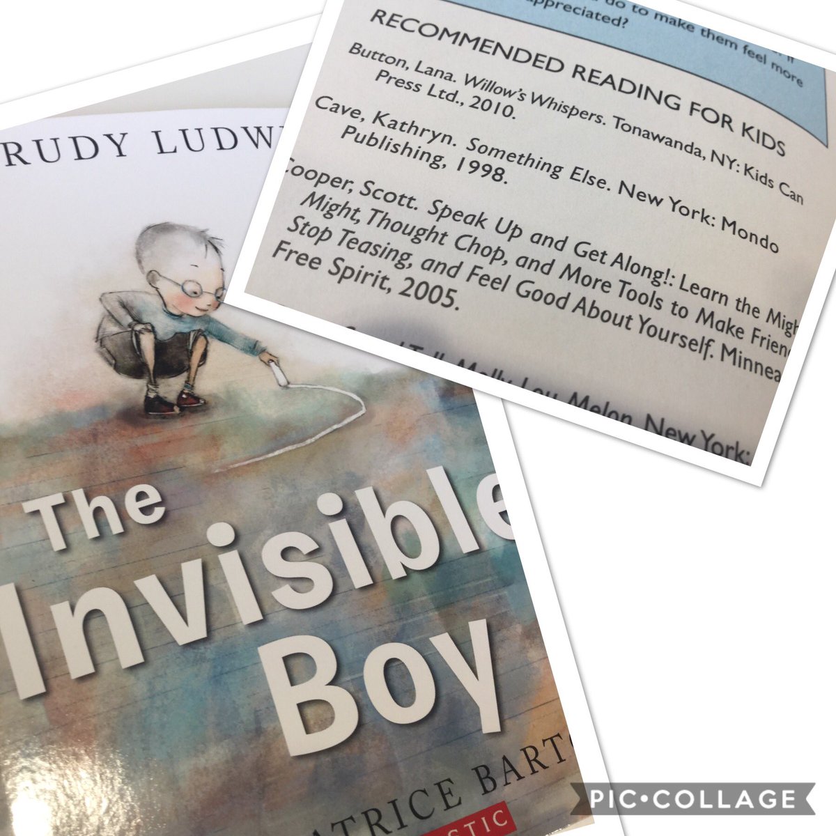 Readergirl4's tweet photo. Hey @LanaButton guess who is on a Recommended reading list for kids?! In #The InvisibleBoy by @TrudyLudwig #WillowSWhispers! https://t.co/xNT98MhPQP