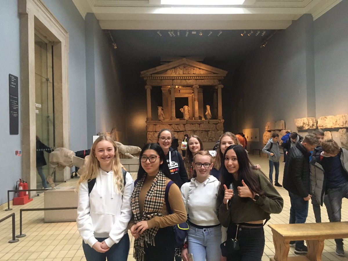 NewHallClassics's tweet photo. Time to take in some more wonders of the Ancient World beyond the exhibition - Year 10s loving the Nereid Monument #NewHallClassicsGoestoTroy #WeLovetheBritishMuseum #WhyDoTheNereidsNotHaveHeads https://t.co/P3NK3kdL4Z