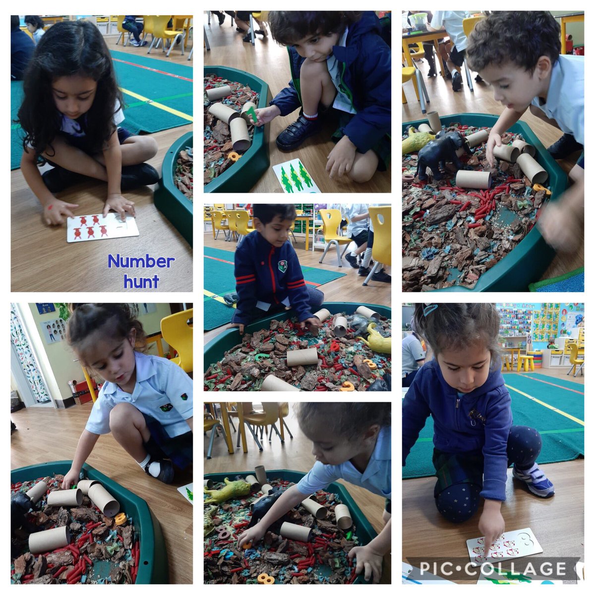 DIAB_PreKG's tweet photo. 1 2 3 ... From Counting beans to hunting for numbers. #PreK is learning to recognise numerals and use number language spontaneously @DIABarsha . #DIABMaths #DIABinquiringminds #DIABbabysharks #DreamInspireAchieve #innoventureseducation https://t.co/XJUUDj38op