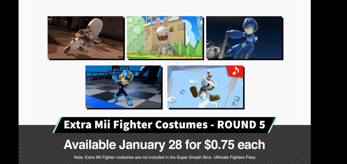 VioletValhalla's tweet image. - New #SmashBrosUltimate character: Byleth! New stage and tracks from #FireEmblemThreeHouses.

- 5 New Mii costumes. #Cuphead comes with &quot;Floral Fury&quot; track!

- Six new fighters in next DLC pack. Includes Ancient Soldier costume from #BreathoftheWild. #FireEmblem #SSBU