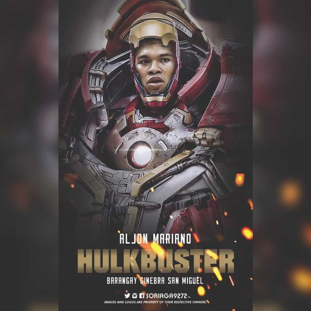 soriaga9272's tweet photo. Aljon MAriano - The Hulkbuster!!!

#2019GovsCupFinals Game 5 - Jan 17 - Friday sa MOA Arena!

7:00 PM
Barangay Ginebra San Miguel (3) vs. Meralco Bolts (1)

#BGSM #NSD #NeverSayDie 
#BarangayGinebraSanMiguel 
#Ginebra #PBA #LabanKungLaban
#OneGinebraNation #Finals
#Trilogy https://t.co/TtcIiv17Nh