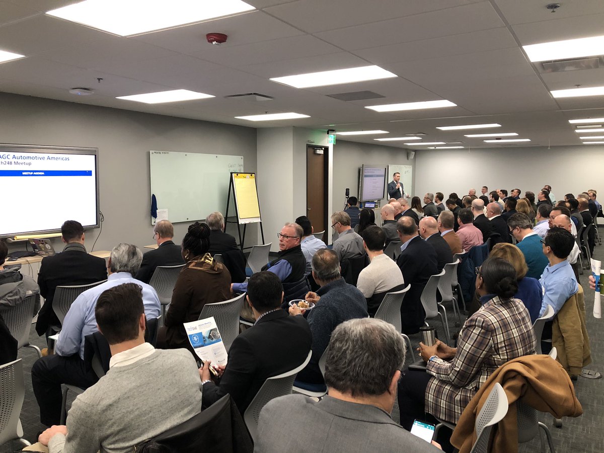 cityofnovi's tweet photo. Great turnout for the first #Tech248 at AGC Automotive in Farmington Hills! Looking forward to learning from so many great minds in the tech space. https://t.co/Zsia8eN27b