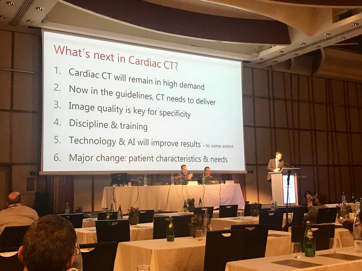 DineshKalra's tweet photo. Terrific final session at #SCCTwinter2020 @RonBlankstein @RonenRub1. Fantastic talks from master educator @Steph_Achenbach What is future of #YesCCT?,  @MichaelJBlaha on #CAC, @LesleeJShaw on CAD in women #goredforwomen @DrMarthaGulati @avolgman https://t.co/IWO75DHj6r