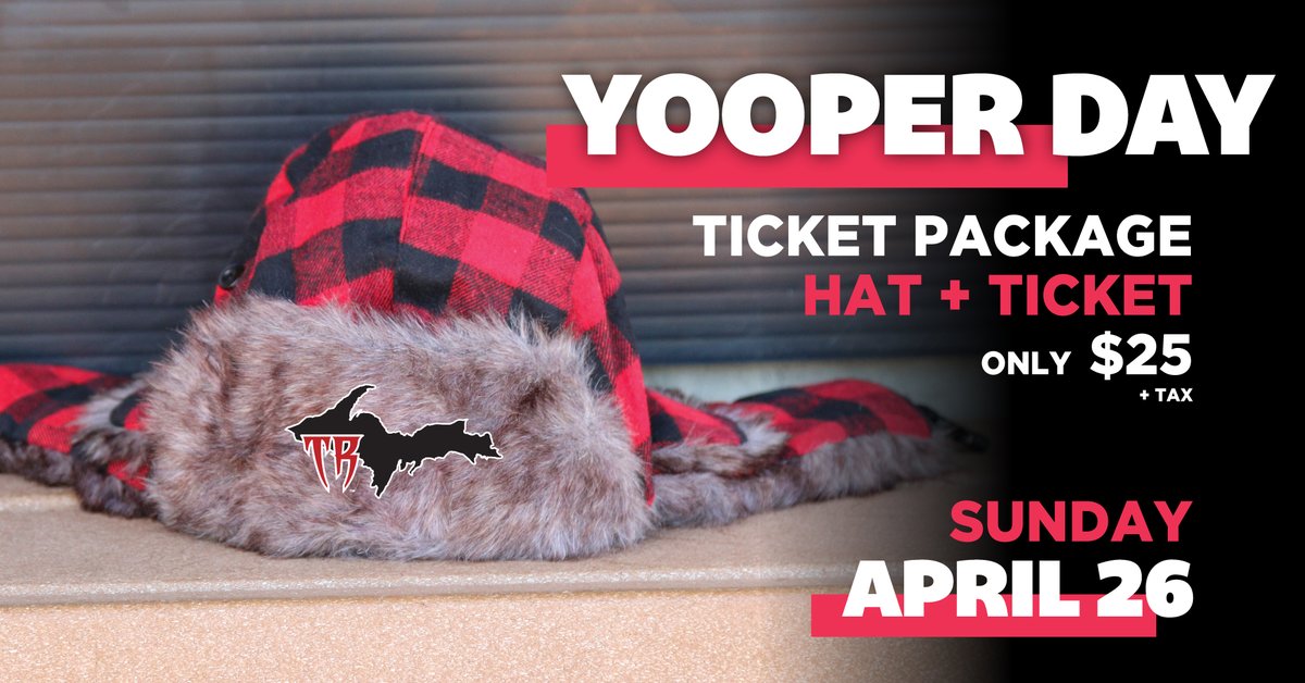 TimberRattlers's tweet photo. Oh ya, you betcha it's back! 😎
Get your Yooper Day Package TODAY with the purchase of a box seat! (limited availability)
Tickets are on NOW for the next 24 hours, online only!
👉 https://t.co/mYbQzvNHrs
#TRatNation #Yooper #YooperDay https://t.co/rHLdPTD74V