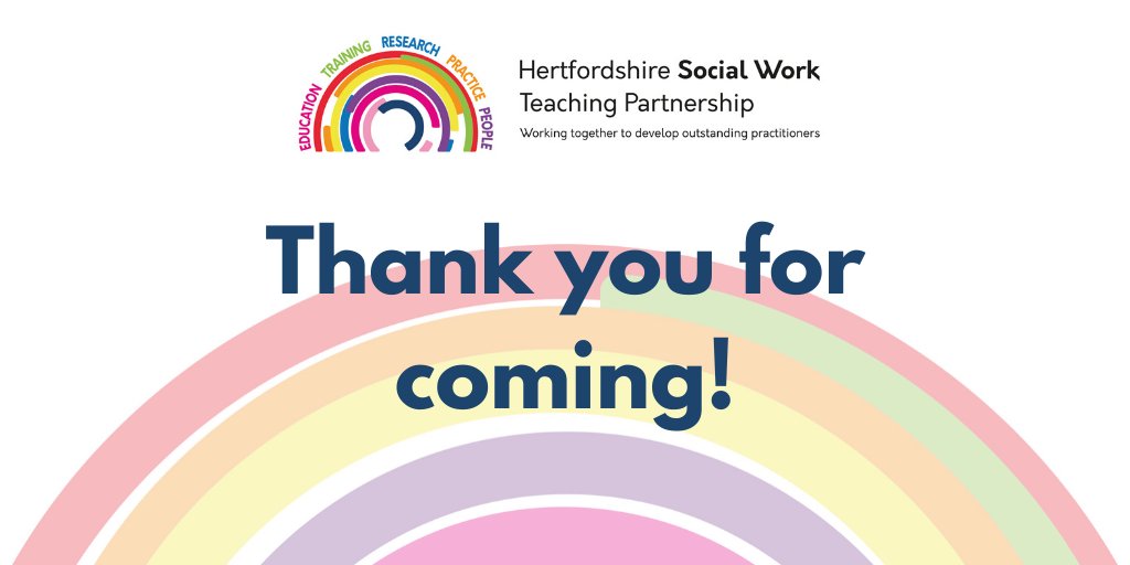 That's all from us today, thank you to all of the Teaching Partnership teams who came today. We hope you all have a good journey home, looking forward to the next Network Meeting! #TPNetwork2020