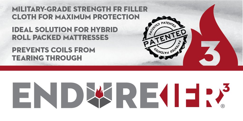 Textiles_USA's tweet photo. - Military-grade strength FR filler cloth for maximum protection
- Ideal solution for hybrid roll packed mattresses
- Prevents coils from tearing through

[Your mattress deserves the best - wrap it in a Precision FR Solution]

#precisiontextiles #slumbershield #FRbarriers https://t.co/wmmV9INElC