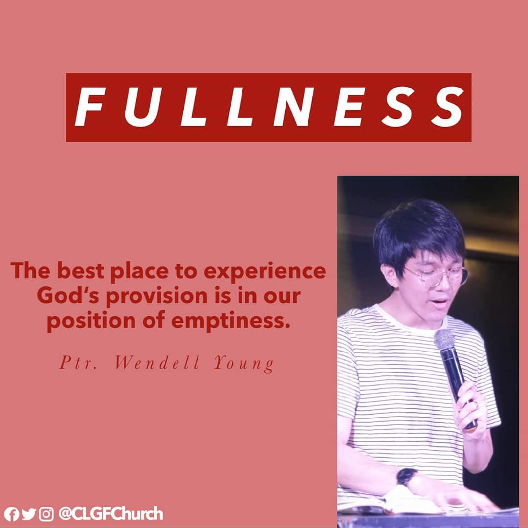 CLGFChurch's tweet photo. Madami bulag nang sariling kakayanan. Hindi makita na Diyos ang nagpala. #FULLNESS #TheSoakingNight #CLGFServices #SeekingGod #EmpoweringDisciples #APlaceOfSecondChance https://t.co/xrWDS304RL