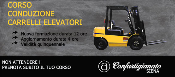 CORSO CONDUZIONE CARRELLI ELEVATORI - confartigianatosenese.it/corso-conduzio…