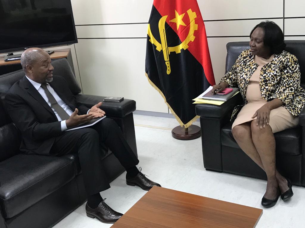 Ambassador <a href="/wellgas2/">RD</a> meeting with Hon. Min. of Health of Angola, at the Ministry of Health in Luanda. #Rwanda #Angola