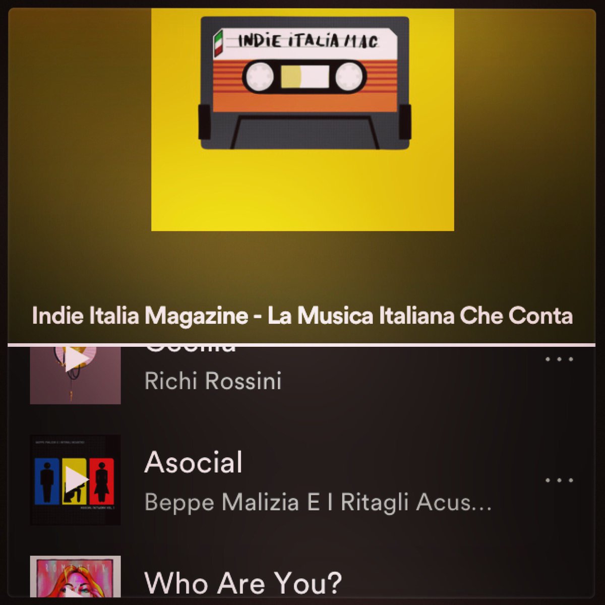 BeppeMalizia's tweet photo. BEPPE MALIZIA E I RITAGLI ACUSTICI
nella playlist Spotify di Indie Italia Magazine
🤘🏻🎶
https://t.co/YH7SrsfmAW
•
#BMeiRA #playlist #spotify #indieitaliamag #music #AsocialNetwork #rap #rock #electronic #indieitaliano https://t.co/5NCiacGAK5