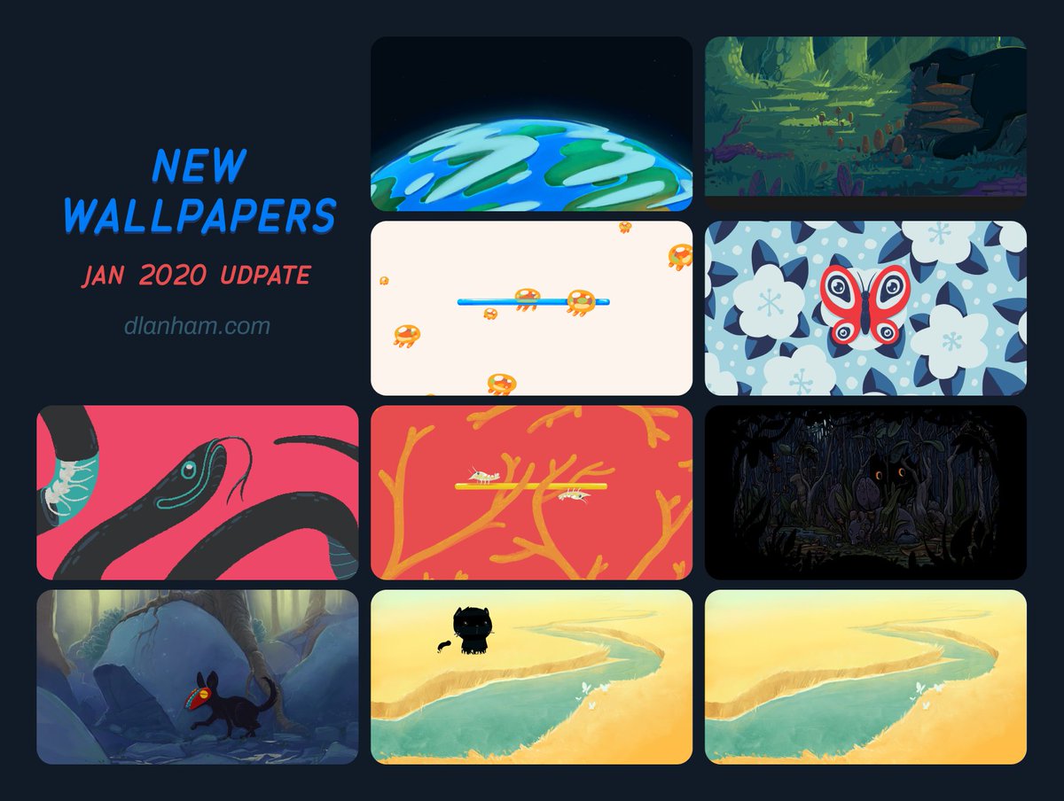 10 new wallpapers to spread some calm in your 2020 😎 Pay what you want! (170 walls total): gum.co/afzw