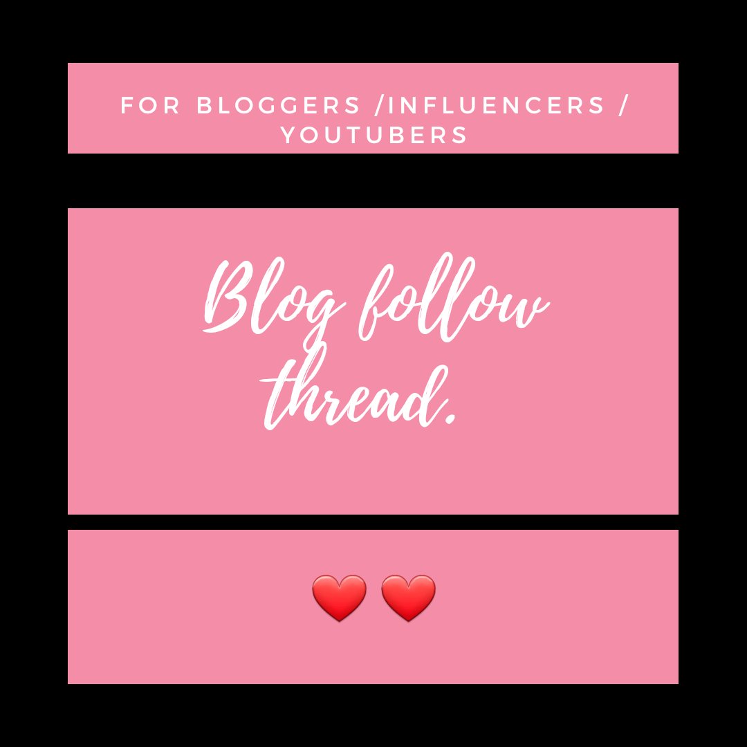 BLOG FOLLOW THREAD X #BloggersuniteRT #bloggers #blogger #blog #bloggerswanted #bloggersrequired #bloggerssparkle #BloggerBabesRT #BloggersHutRT #BloggersBlast #bloggerstribe #bloggerlife #bloggerlyf #bloggerstyle #blogging #skincare #makeup #fashionbloggers #lifestylebloggers