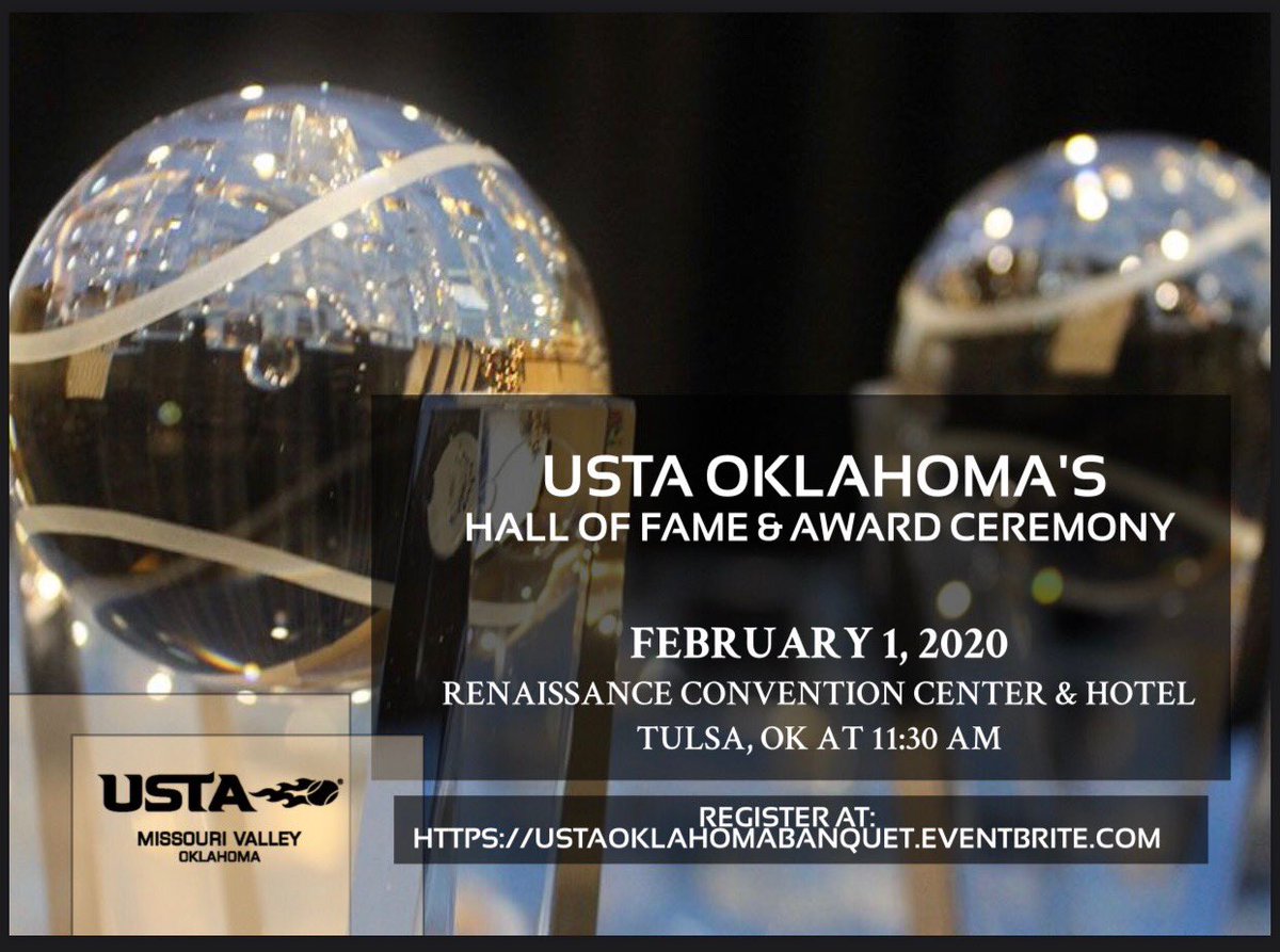 ok10sfoundation's tweet photo. Join us in Tulsa on February 1st at 11:30am! We’d love to have you there to honor and celebrate these deserving recipients!! 🎾❤️🎉
•
•
#westartwithlove❤️🎾 #ustaok #oktennisfoundation #oktennis #awards #ceremony #bettertogether https://t.co/Ji56XoNpZC