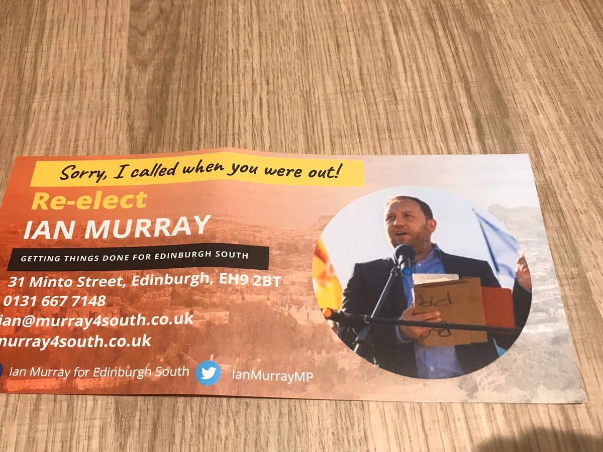 1974Hamilton's tweet image. He’s that proud of Labour he didn’t even mention his party name on the literature he sent out before the GE (nice headline in yellow!!! ;-)   #LabourFraud #PartTimeTory