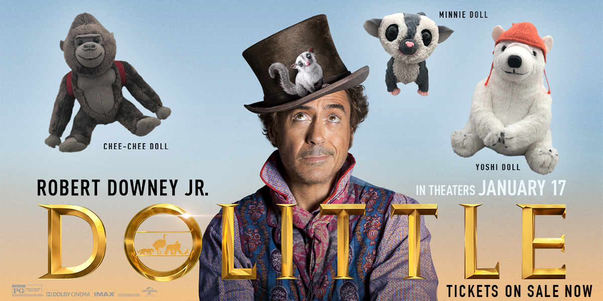 RegalMovies's tweet photo. FOLLOW us and RETWEET with #DolittlePrizeGiveaway for a chance to win the prize pack!

Rules: https://t.co/IURoPDhikE https://t.co/1y0iOZO3ub