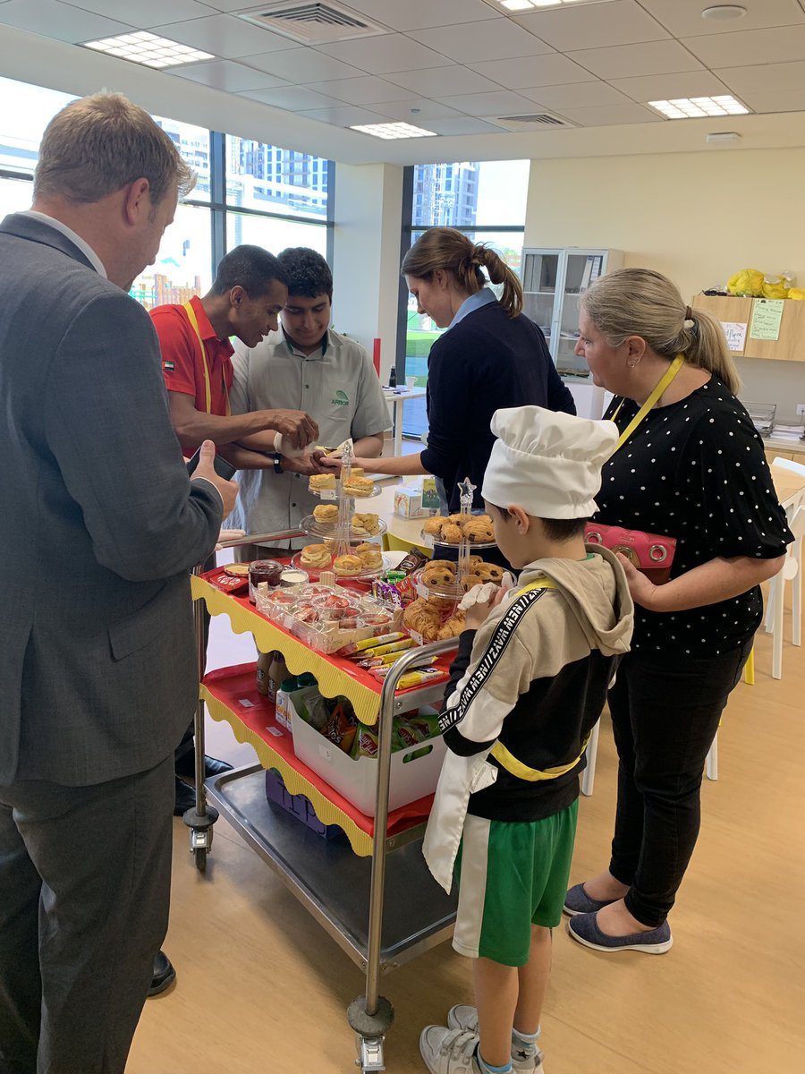 ArborInclusion's tweet photo. Our students of #determination are running a delicious food trolley feeding the staff, well done! ☕️🥧🥣 #ArborInclusion https://t.co/ro0quHhqYO