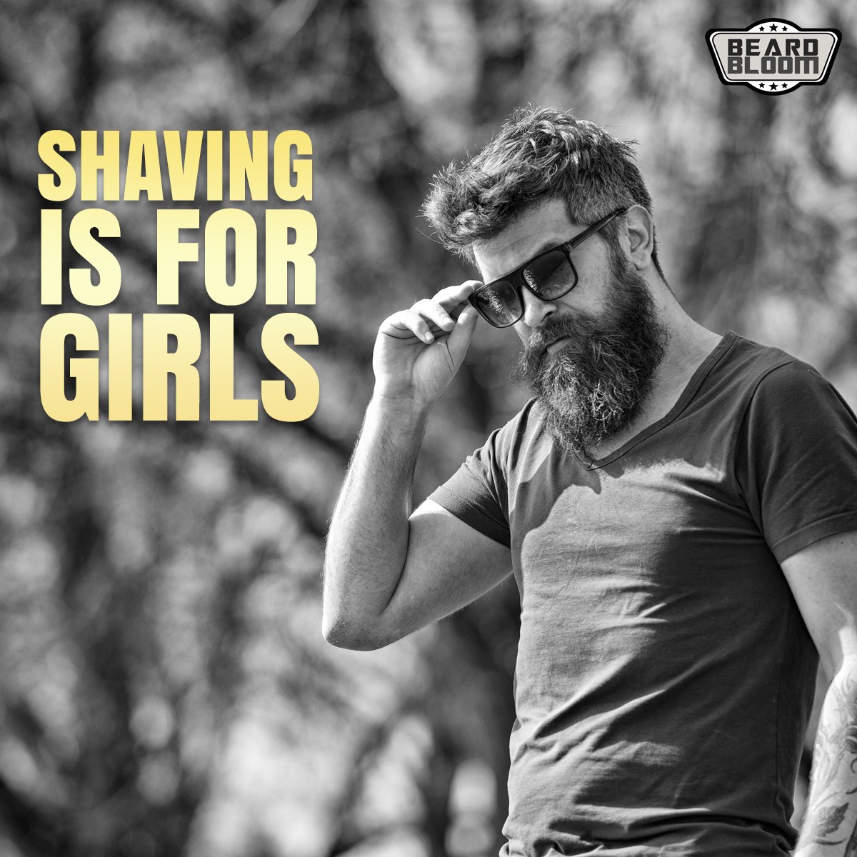 BeardBloom's tweet photo. Shaving says a lot about a man. Like, "I'm not one." https://t.co/pFsE16yiGJ