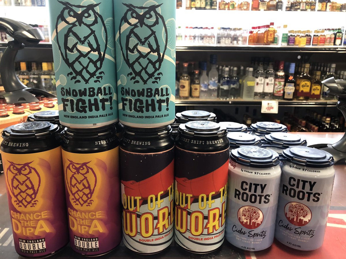 liquorcab's tweet photo. New to the Cabinet a couple of big IPAs from Night Shift and a new Cider from Harpoon!🦅 https://t.co/WKZ4LPEYXs