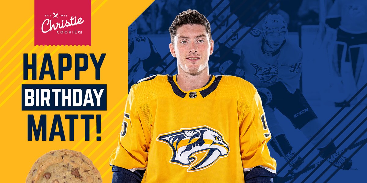 PredsNHL's tweet image. Happy birthday, Dutchy! 

Do you share a birthday with @Matt9Duchene? If so, head to the Germantown @christiecookie location for a FREE cookie! 🍪