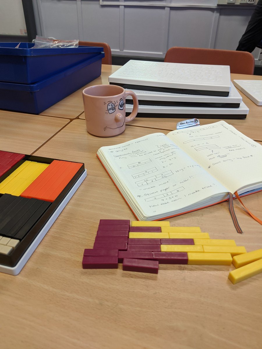 MathsMrsG's tweet photo. Enjoyable and useful afternoon with @garyl82 and @KnoxNCFaculty looking at using cuisenaire rods... Got a good idea where to start with my enquiry. #SCELtlp https://t.co/iYPHOX8gVz