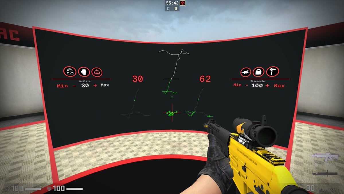 yesber's tweet photo. Friendly reminder that you can see exactly what parts of your spray you should focus on in the updated #yprac recoil mode 👀 
https://t.co/oiGIWldzrN https://t.co/3WS4iDguKk