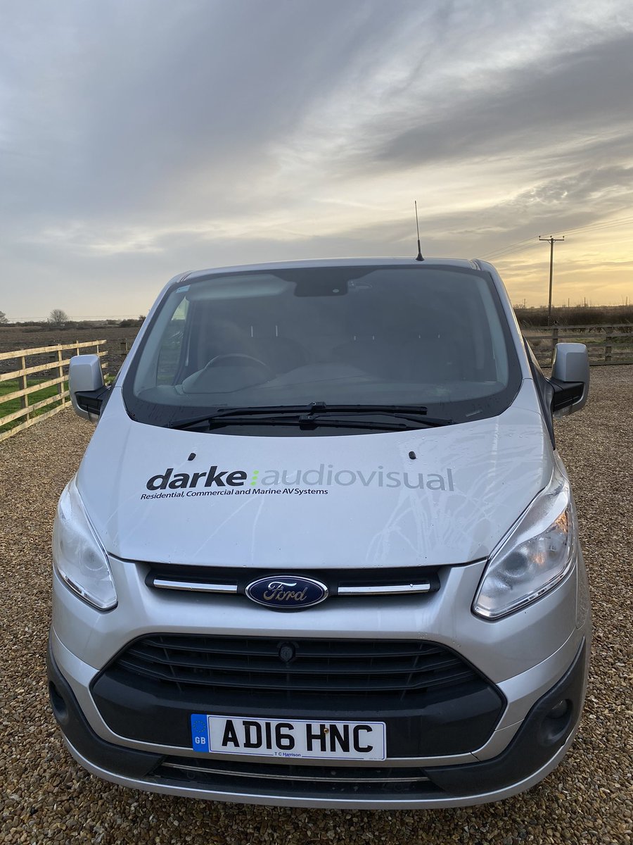 DarkeLtd's tweet photo. Happy with the new sign writing on one of our engineer’s van 👍🏻 thank you Rick &amp; the team at PECS nice to show off @CEDIA logo #clear #clean #ready https://t.co/ybTOWKOfUP