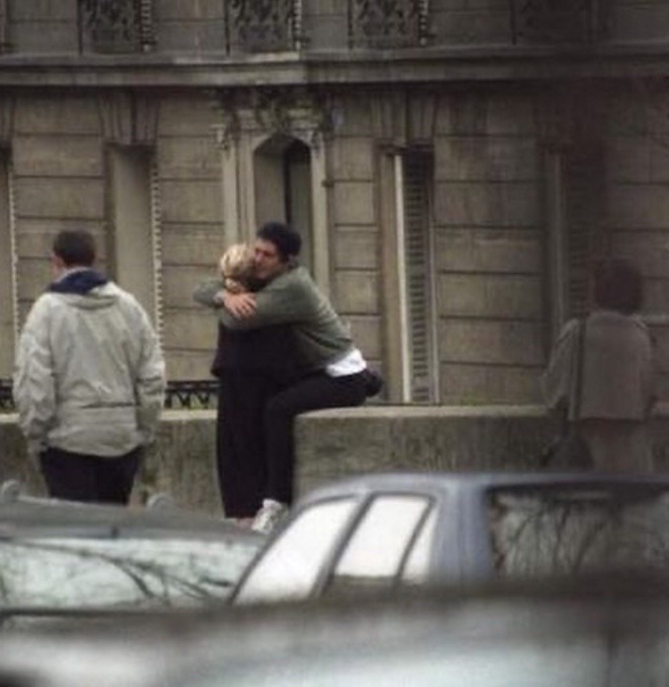 Carolyn Bessette and JFK Jr. in Paris, April 1996