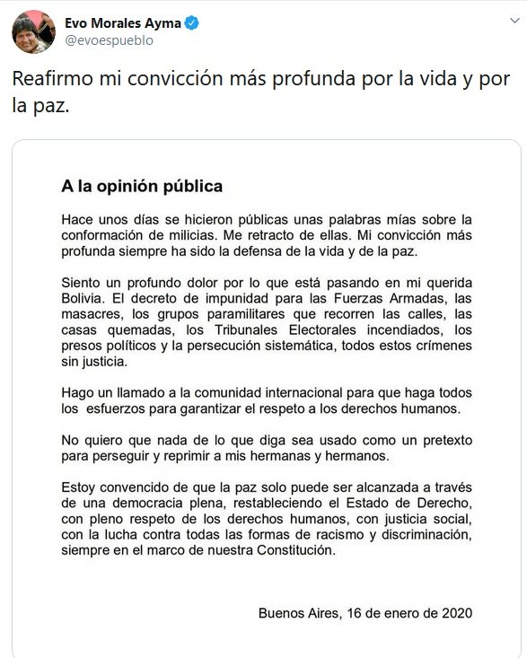 TataQuispe's tweet photo. #TataQuispe:
Yo ya no le creo nada
Amenazó a todo el pueblo boliviano https://t.co/gQokfPzqOc