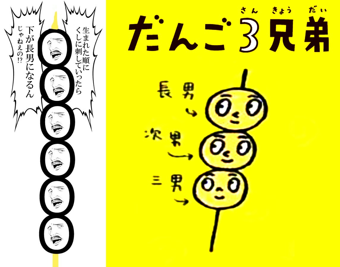 だんご3兄弟🍡の疑問 #なぜ作ったのかわからない画像晒せ