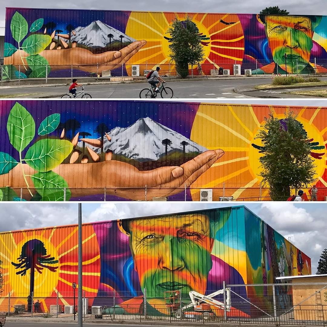 araucanianews's tweet photo. Así quedó una parte del mural de Huérfanos con Caupolicán, entrada norte de Temuco, por Gvz y Maher #alapinta
Esperamos les guste
#arte #mural #graffiti #temuco #StreetArt
👏👏👏👏👏🖌 https://t.co/1qOW6DA4Vl
