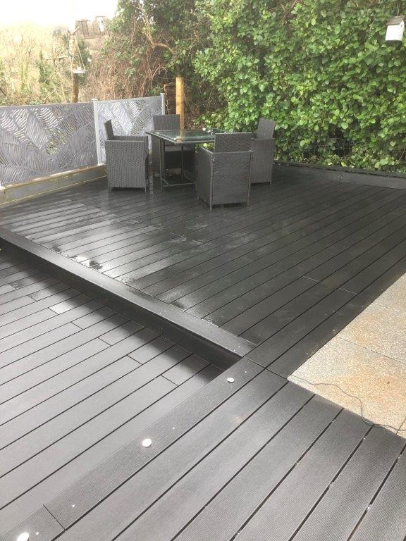 cladcoprofiles's tweet photo. The Torbay Composite Company have created this fantastic garden using Cladco Black #Charcoal Composite #Decking Boards. Its not too early to start planning your #summer #garden. 
Order a FREE sample pack today using FACEBOOKSAMPLE on checkout. 
https://t.co/QkX2zyDP7a
#composite https://t.co/EZfB9FErnE