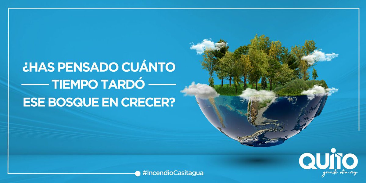 Los incendios dejan una huella que tarda años en borrarse. Cuidar los bosques y parques metropolitanos de Quito es responsabilidad de todos. ¡Ayúdanos a evitar incendios forestales! #QuitoSeguroOtraVez #IncendioCasitagua