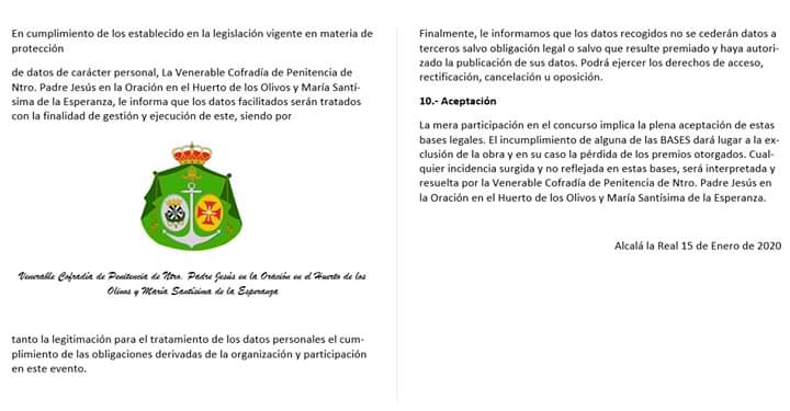 Seguidamente os adjuntamos las bases :

Envía tus fotografías a:

oracionyesperanzaalcala@gmail.com

Comparte y difunde con tus amigos para que esto sea más que un concurso sea nuestra Pasión.