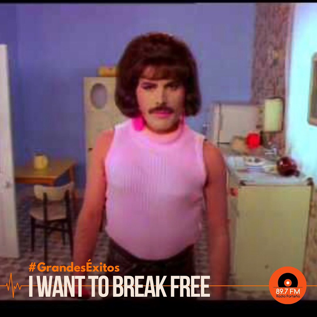 #GrandesÉxitos
I Want to break Free: Queen
Quiero ser libre!!! Gritaba Freddy Mercury cuando cantaba esta canción, una de las canciones más conocidas de la banda.
Para vos... cuál es el mayor éxito de la banda?