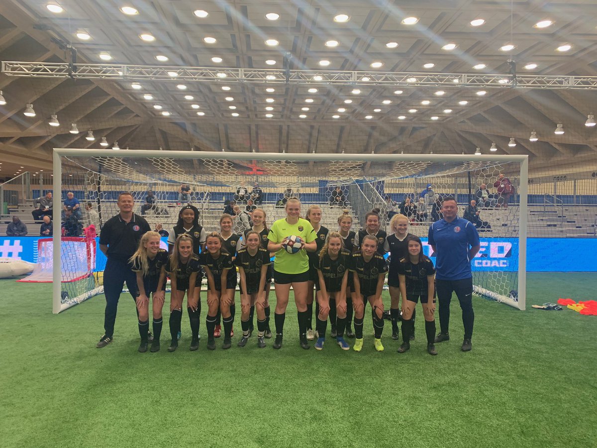 Armour girls and @PipelineSoccer working the convention in Baltimore