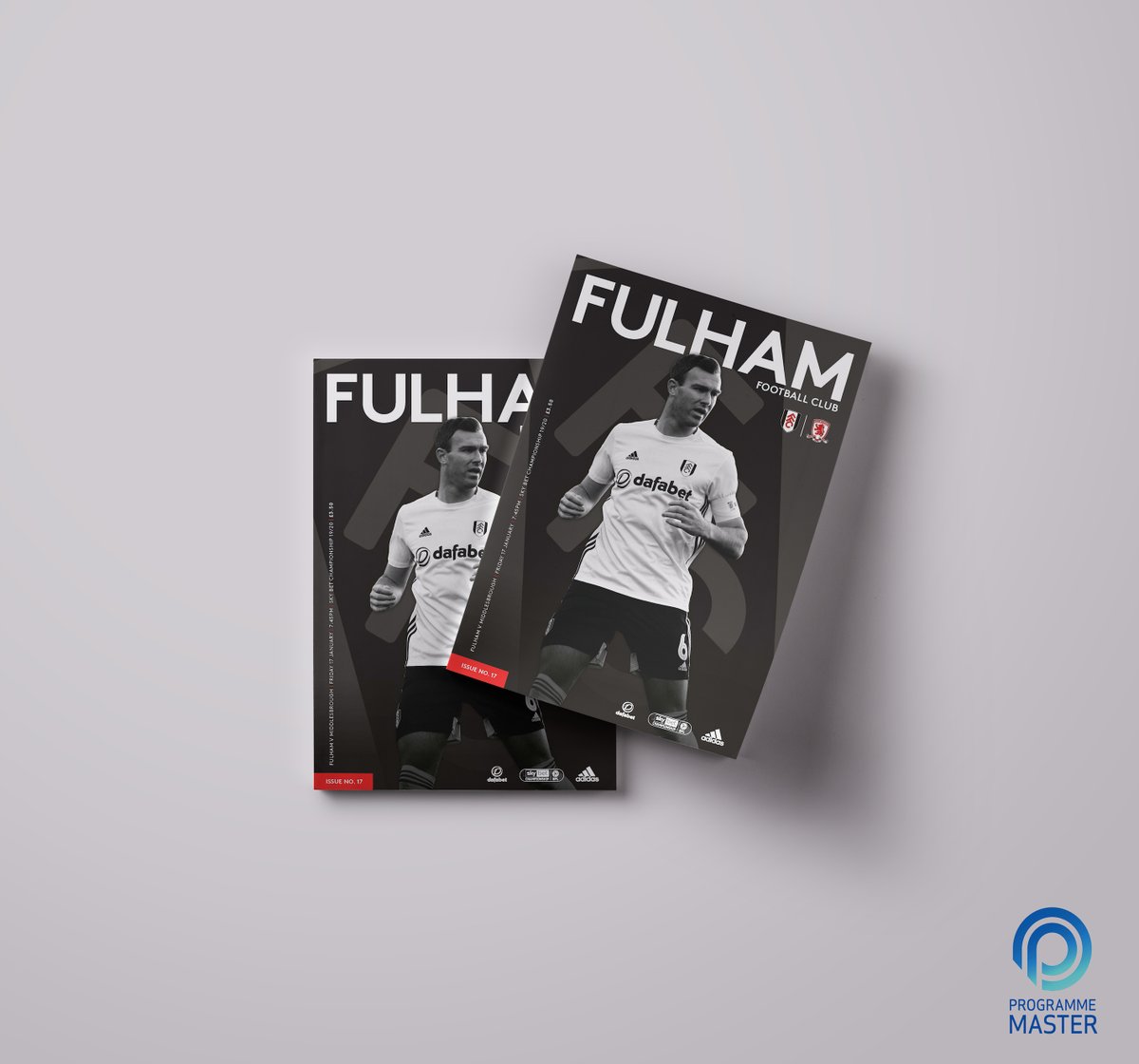 ProgrammeMaster's tweet image. A Friday night kick-off means a chance for @FulhamFC to put pressure on the top two in the @SkyBetChamp ⚪️⚫️

Be sure to pick up the programme as @Boro make the trip to Craven Cottage ⚽️

Alternatively, pre-order it online now ➡️bit.ly/2NxwZvn

#FFC #Boro