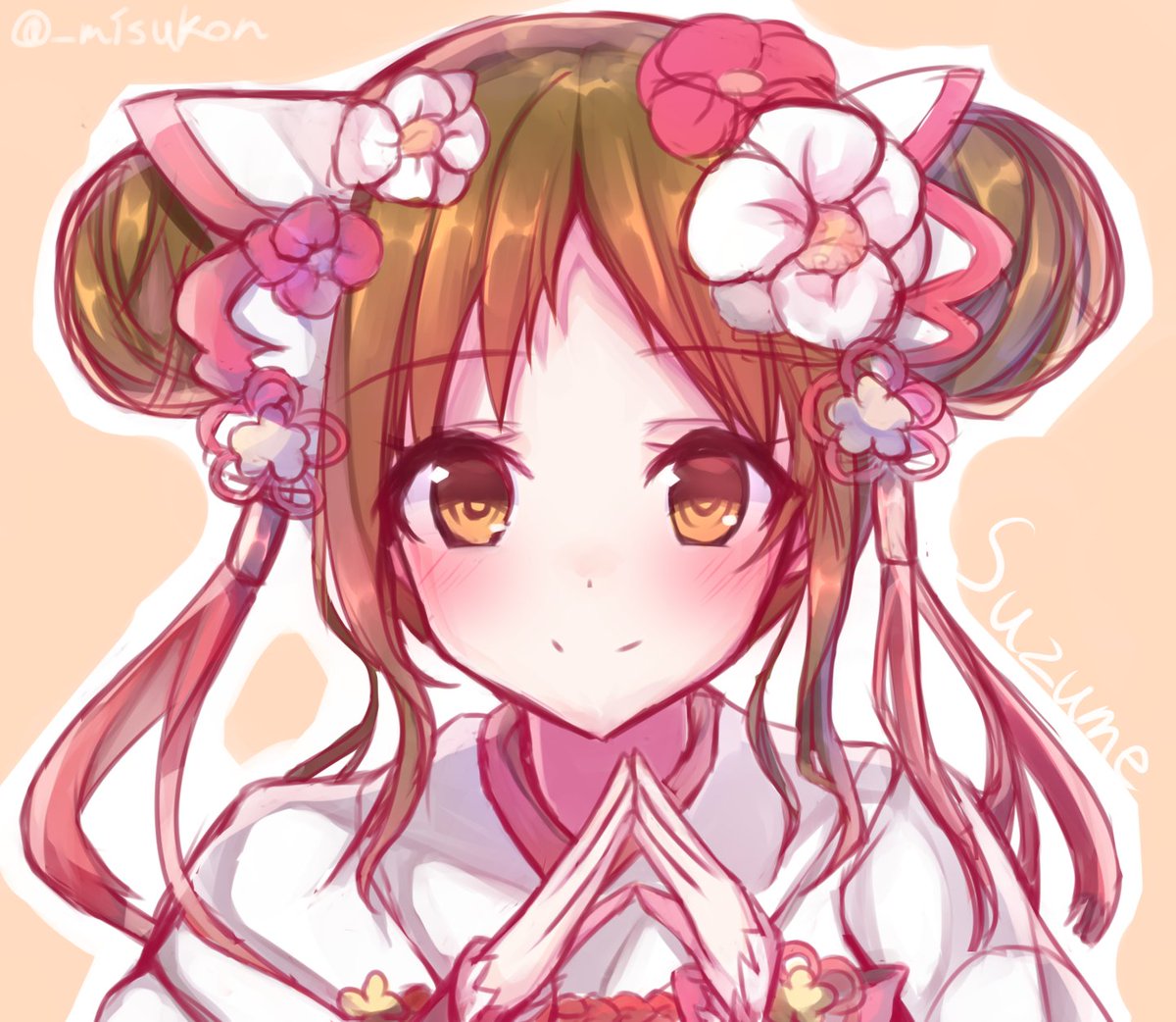 「スズメにゅーいやー描きました
今年は最終日だけ姫吉勢でした
#プリコネR 」|misukon(みすコン)🌷ゲーム開発中のイラスト