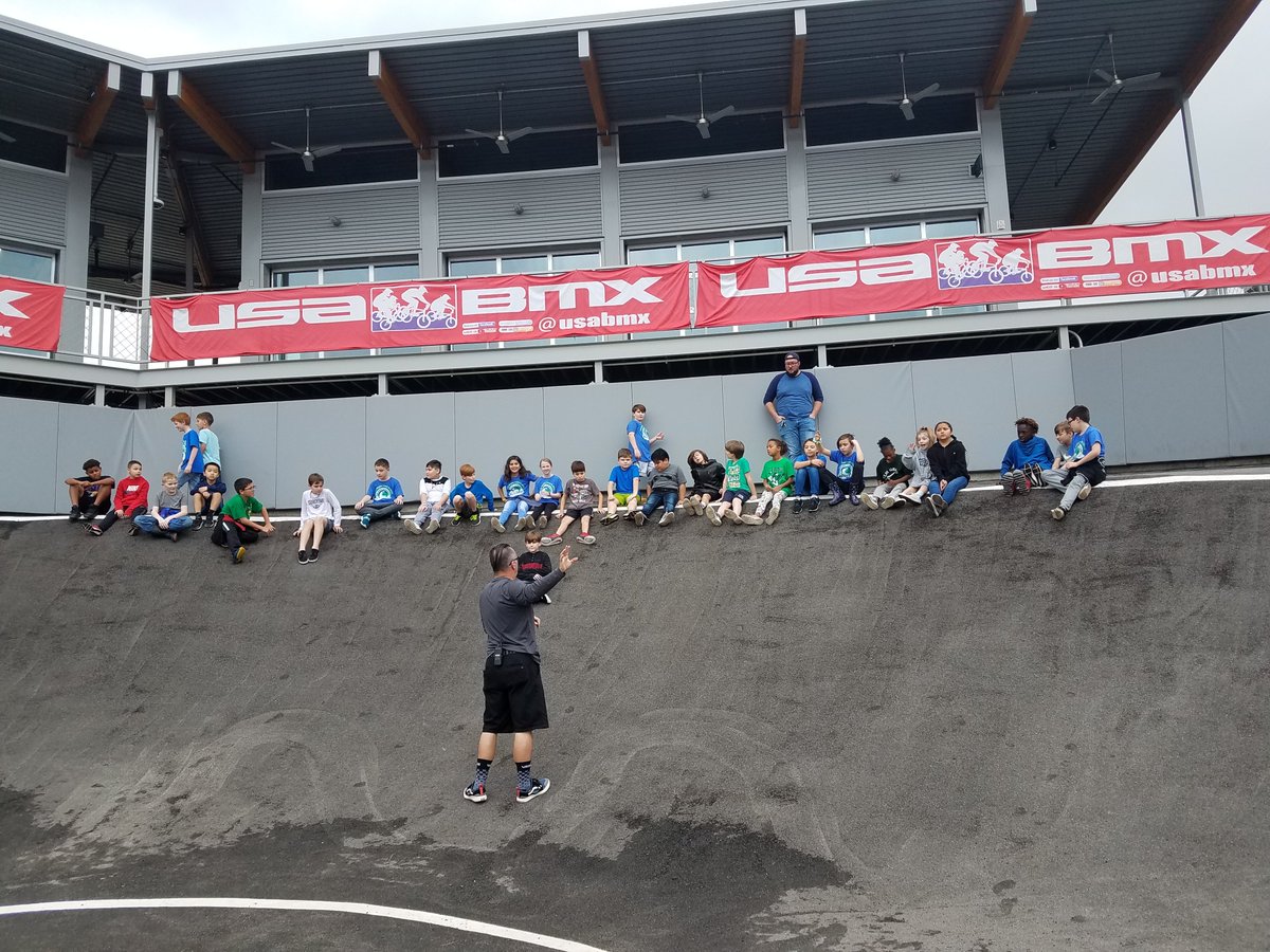 We climbed a Berm on our field trip to the BMX Park.