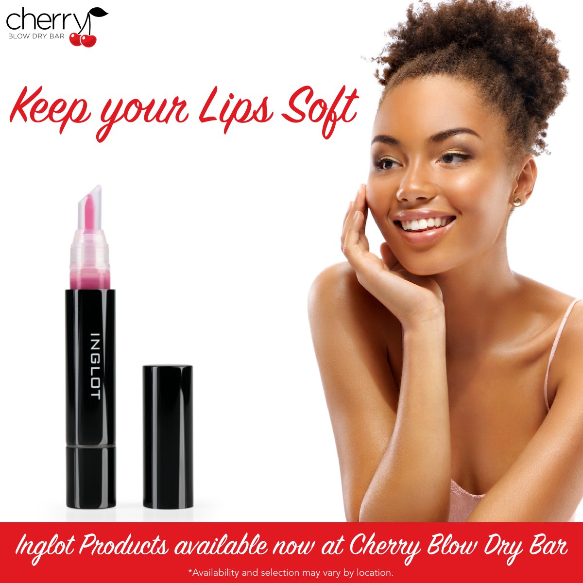 CherryBDBar's tweet photo. Keep your lips soft and smooth this winter, while providing a tint of color or a touch of gloss! 

Inglot lip tints and lip oils are available here at Cherry, to provide proper care and bring out the inner beauty of your lips 💋 https://t.co/KnMfygpunl https://t.co/NFlNnqxse0